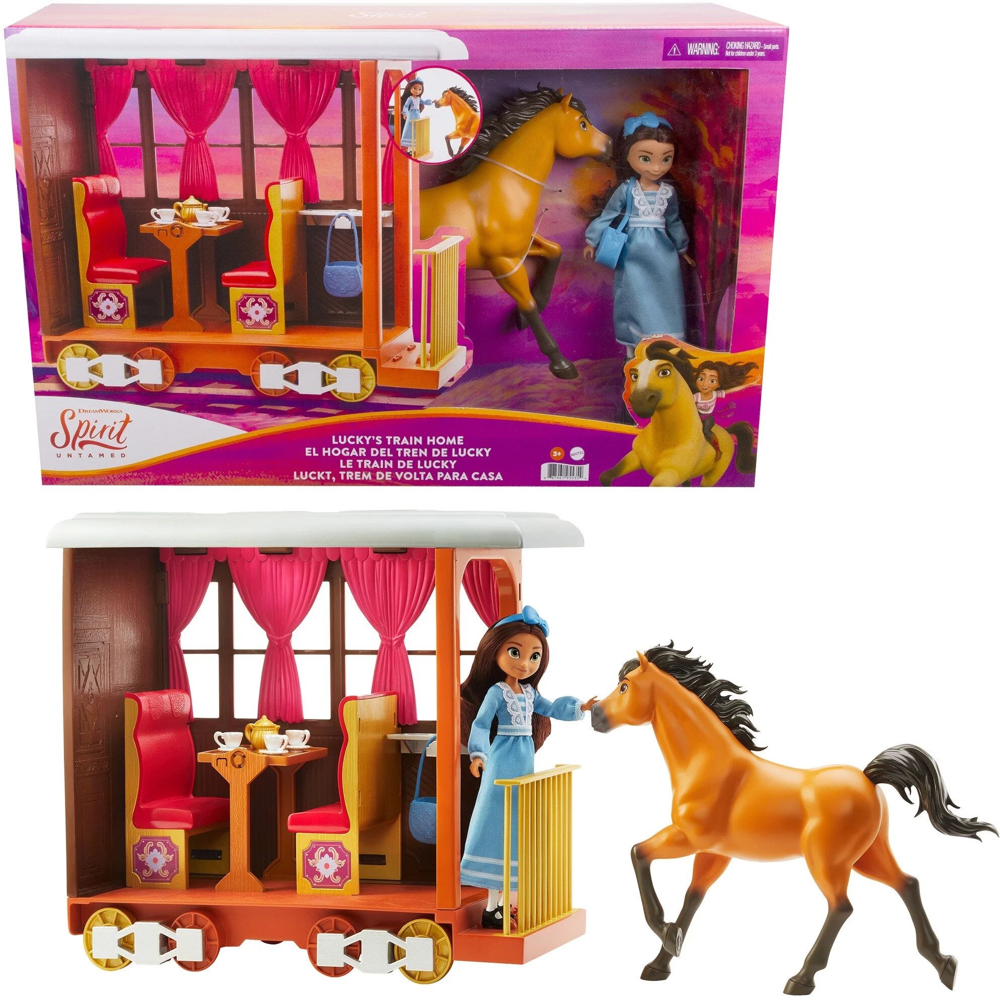 Spirit Untamed Lucky's Train Home Playset With Lucky Doll, Train & Play Pieces - Walmart.com | Walmart (US)