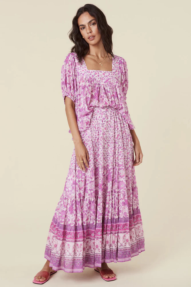 Mossy Button Through Maxi Skirt | Spell Designs (USA)