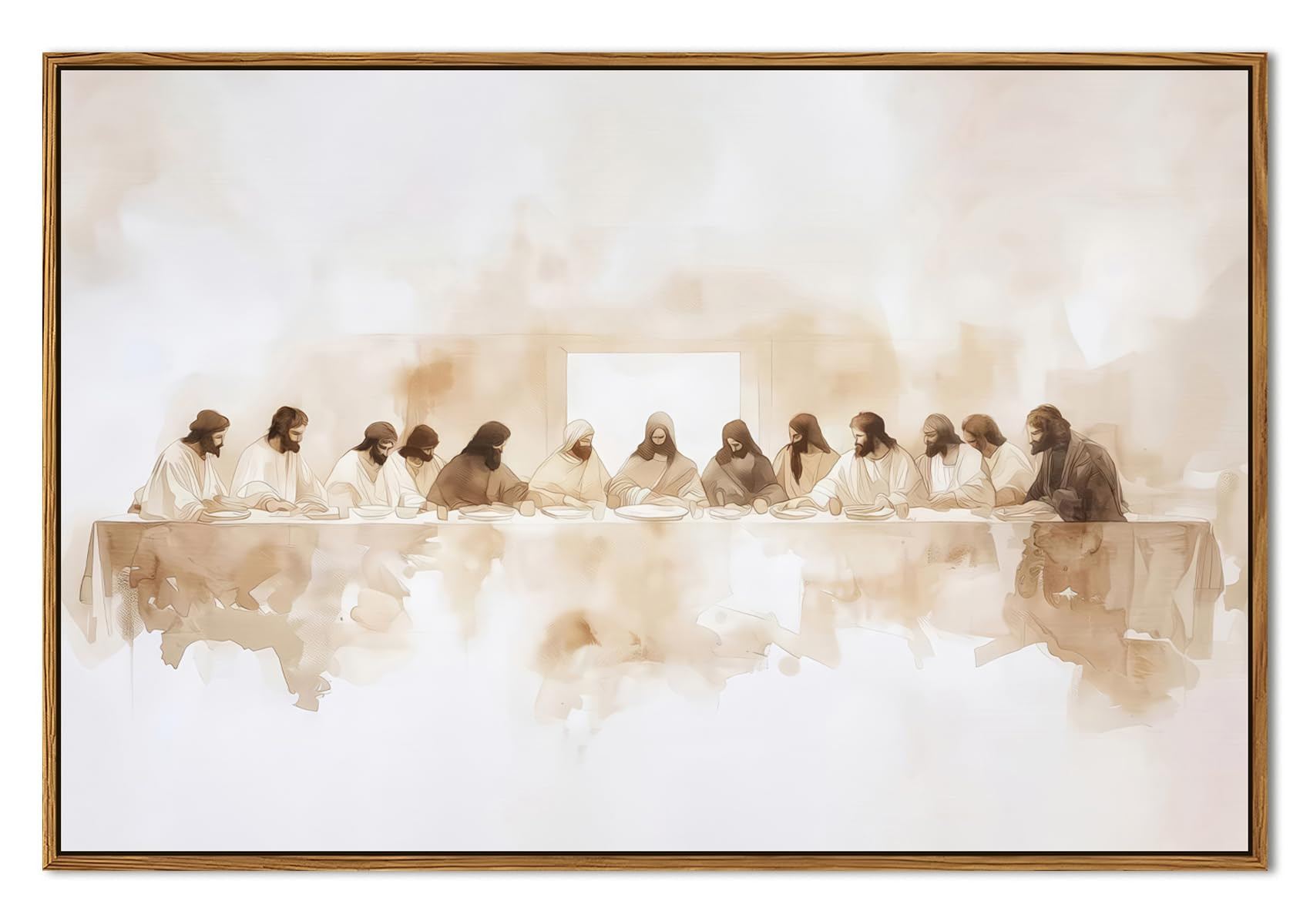 Jesus Last Supper Wall Art, Christian Wall Decor Paintings, Christ Pictures Religious Home Decor ... | Amazon (US)