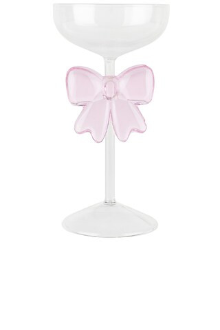 Pink Bow Glass in Pink | Revolve Clothing (Global)