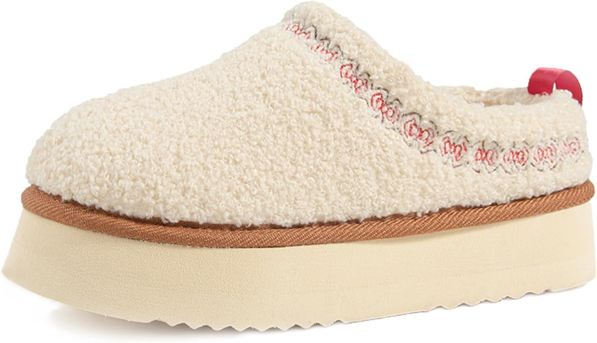 LazyStep Women's Fuzzy Platform House Slippers | Amazon (US)