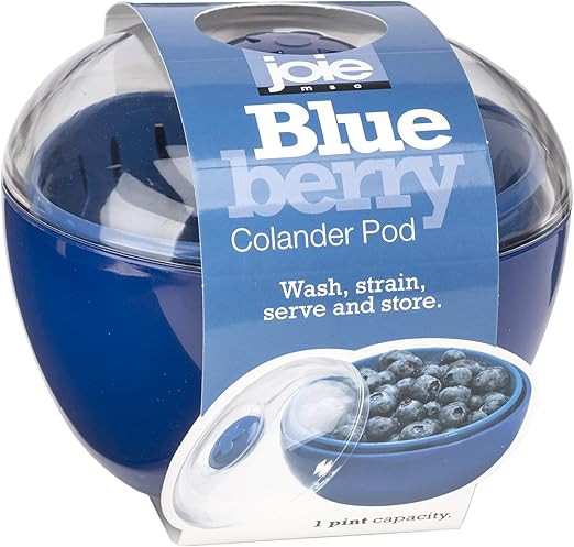 Berry Colander Pod by Joie - wash, strain, serve and store (Blueberry) | Amazon (US)