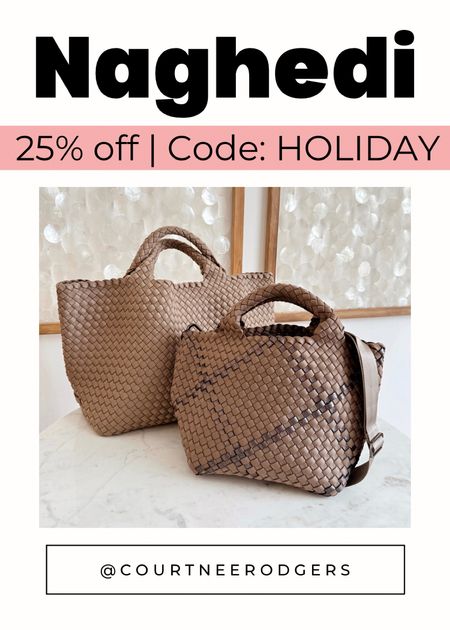 ✨CODE: HOLIDAY for 25% off!! 

Naghedi Totes 25% off!!! These rarely go on sale anymore!!! Highly recommend! I have 6 colors, 2 petite, 2 medium and 2 large! Great for travel and all come with a matching clutch!! 

Gifts for her, Naghedi, Shopbop sale, Black Friday sale, cyber week, travel, gift guide 

#LTKHoliday #LTKitbag #LTKGiftGuide