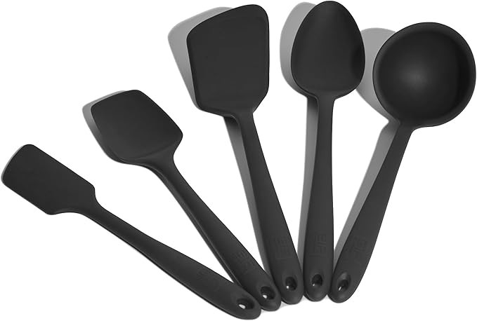 GIR: Get It Right Premium Silicone 5 Piece Utensil Set - Non-Stick Heat Resistant Kitchen Cooking... | Amazon (US)