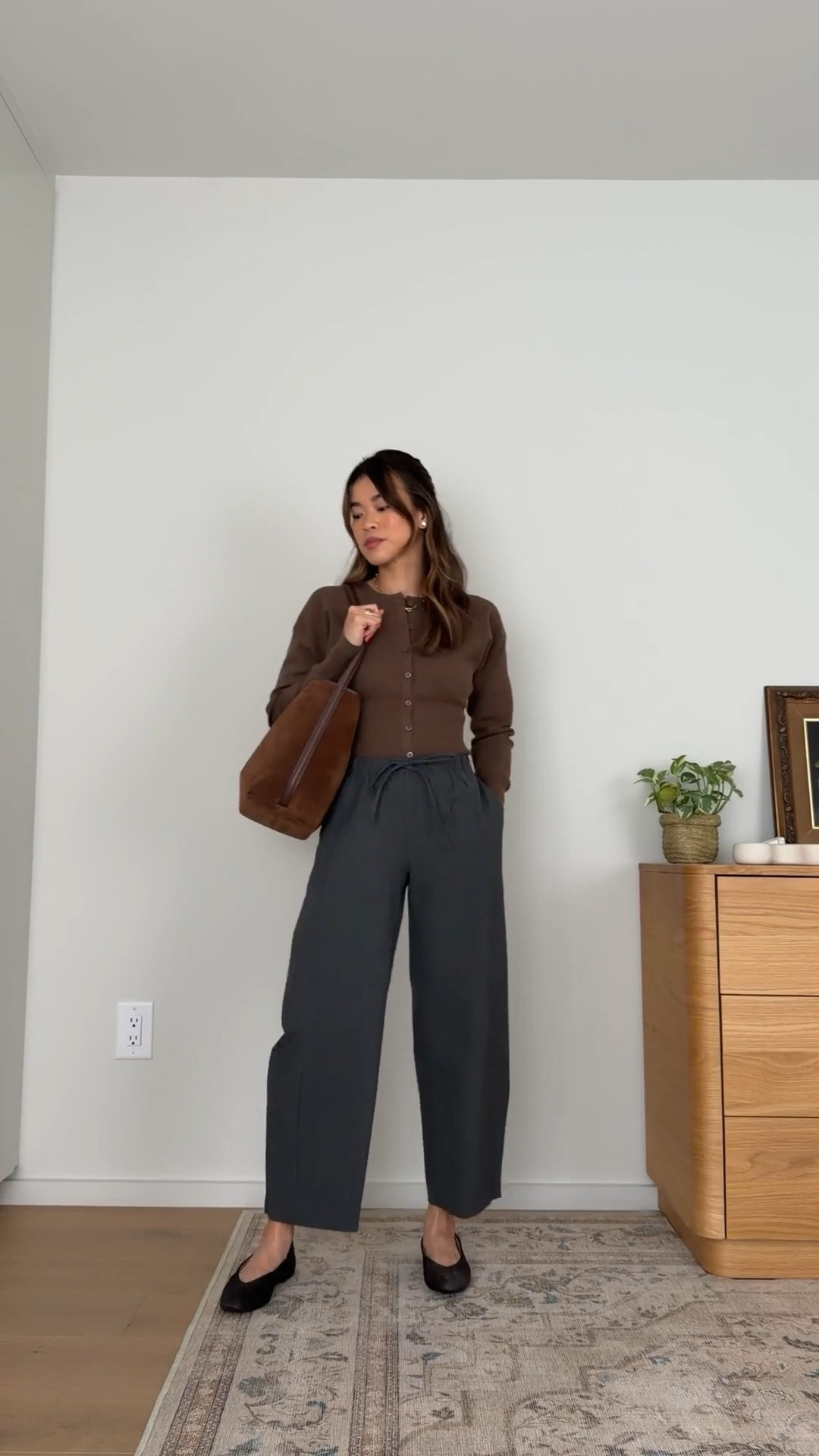 Fall outfit inspo! Wearing @Aritzia pants.

Sizing info: 
-Aritzia Golightly Cardigan - Wonder Yarn (Size XS in Heather Dark Chocolate) 
-Aritzia Commentary Pant (Size 2XS in Hthr Chrcl/Nmd Tup) 

Aritzia Fall New Arrivals, Aritzia Sweaters, Aritzia best sellers, best pieces from Aritzia for petite, what pants from Aritzia will fit if youre petite, Petite style guide, how to dress if you’re petite, Petite style, petite fashion, mom outfit, mom style, petite pants, petite outfit ideas, petite outfits, best pants for petite, Fall style, Fall outfits, vacation outfits, Aritzia try on,

#LTKootd #LTKSeasonal #LTKPetite