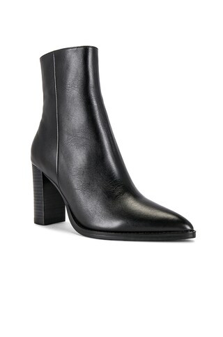 Tony Bianco Samara Heeled Bootie in Black Como from Revolve.com | Revolve Clothing (Global)