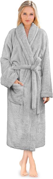 PAVILIA Premium Womens Plush Soft Robe Fluffy, Warm, Fleece Sherpa Shaggy Bathrobe       Send to ... | Amazon (US)