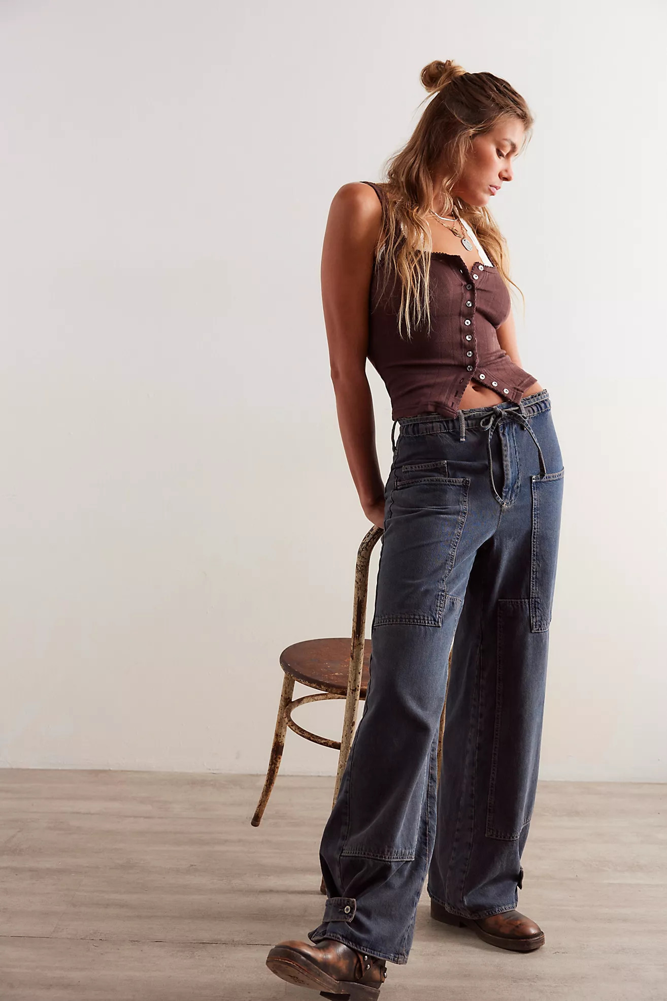 CRVY Outlaw Wide-Leg Jeans | Free People (Global - UK&FR Excluded)