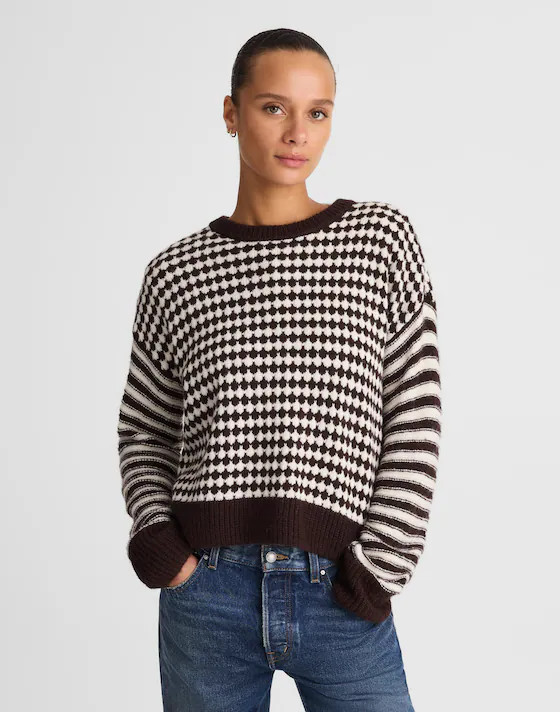 Mixed Stripe Pullover Sweater | Madewell