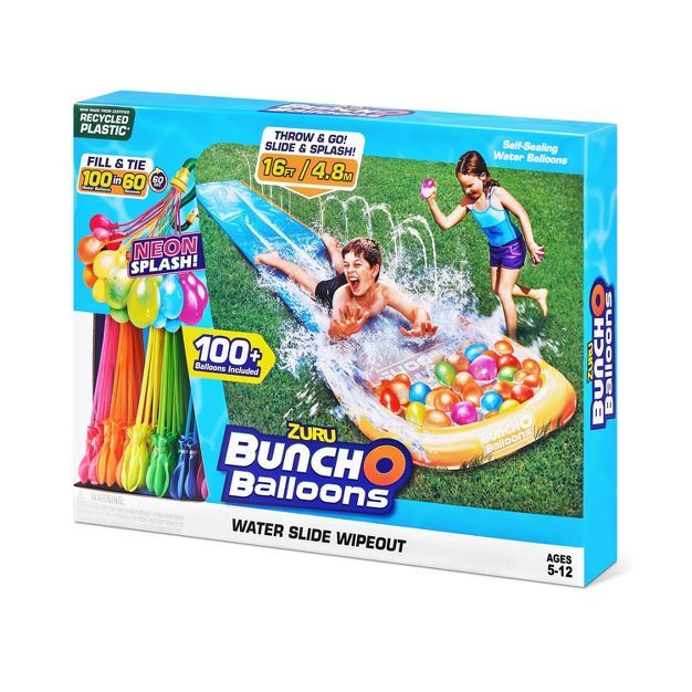 Bunch O Balloons Small Slide with 3 bunches of Neon Splash | Target