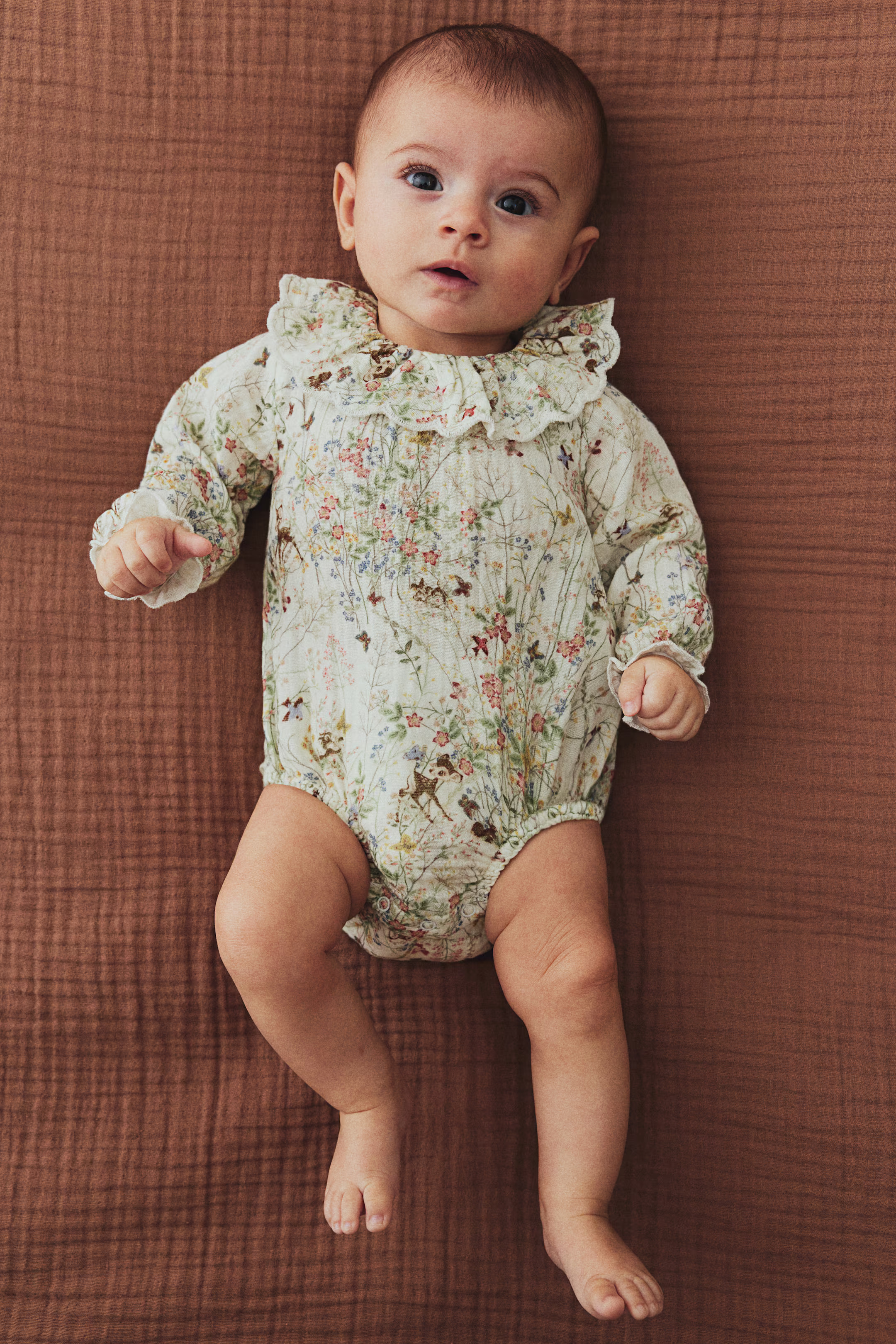 Printed Muslin Jumpsuit - Light green/Bambi - Kids | H&M US | H&M (US + CA)