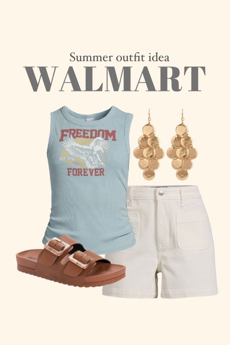 Walmart, casual summer outfit idea

#LTKStyleTip #LTKFindsUnder50 #LTKFindsUnder100