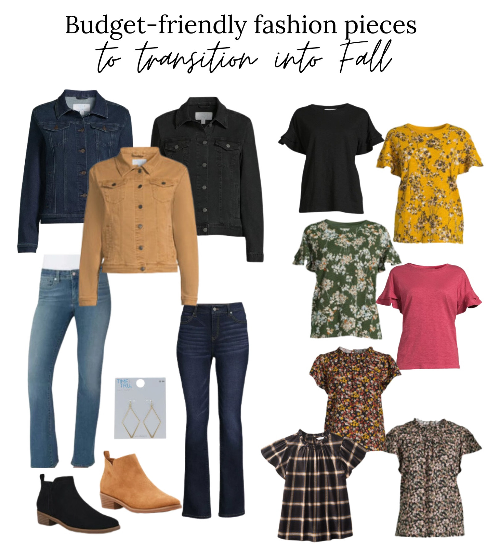Need some budget- friendly fashion pieces to transition into fall? @walmartfashion has you covered!  #walmartpartner. I love all these fall colors in these short sleeve pieces that I can wear here in the hot south and layer with those super cute jean jackets for the cool mornings.  #walmartfashion

#LTKFind #LTKSeasonal #LTKstyletip