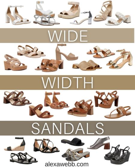 Wide Width Sandals – Neutrals: A curated collection of wide width heeled and flat sandals in neutral colors for summer! #plussize Alexa Webb

#LTKShoeCrush #LTKStyleTip #LTKPlusSize