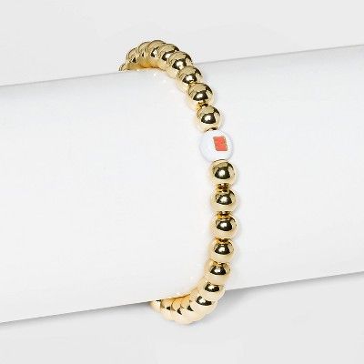 SUGARFIX by BaubleBar Initial Stretch Bracelet - Gold | Target