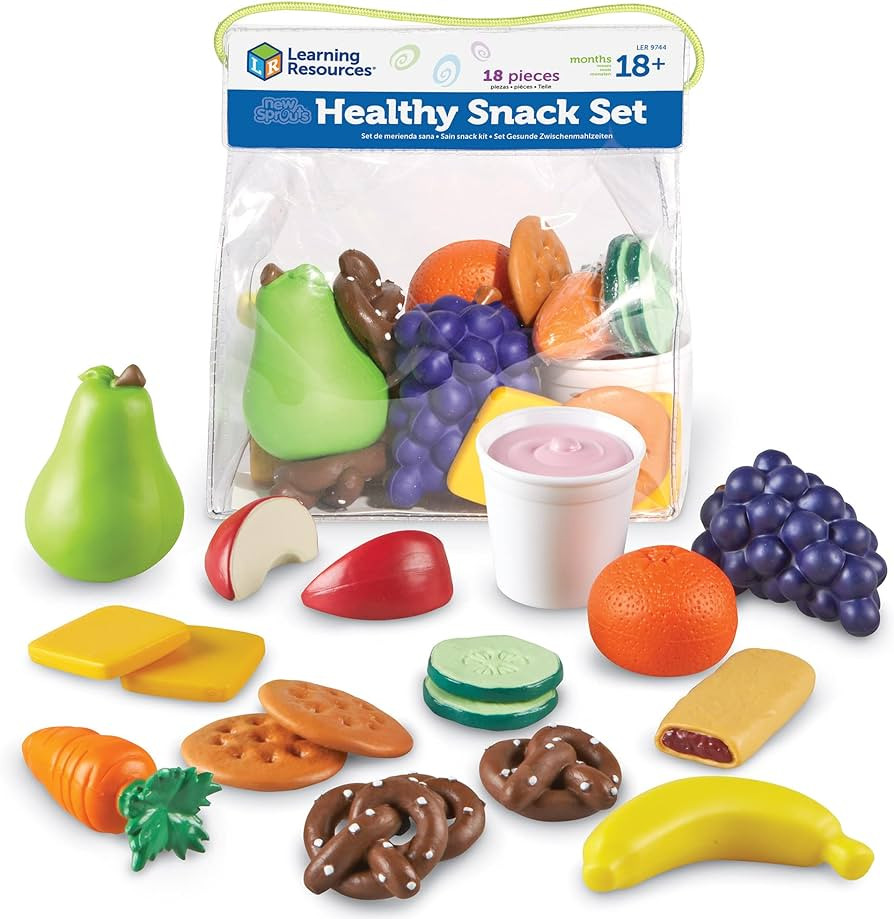 Learning Resources New Sprouts Healthy Snack Set - Pretend Play Food for Toddlers Ages 18+ months... | Amazon (US)