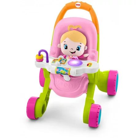 Fisher-Price Stroll 'n Learn Walker Gift Set with Laugh & Learn Doll | Walmart (US)