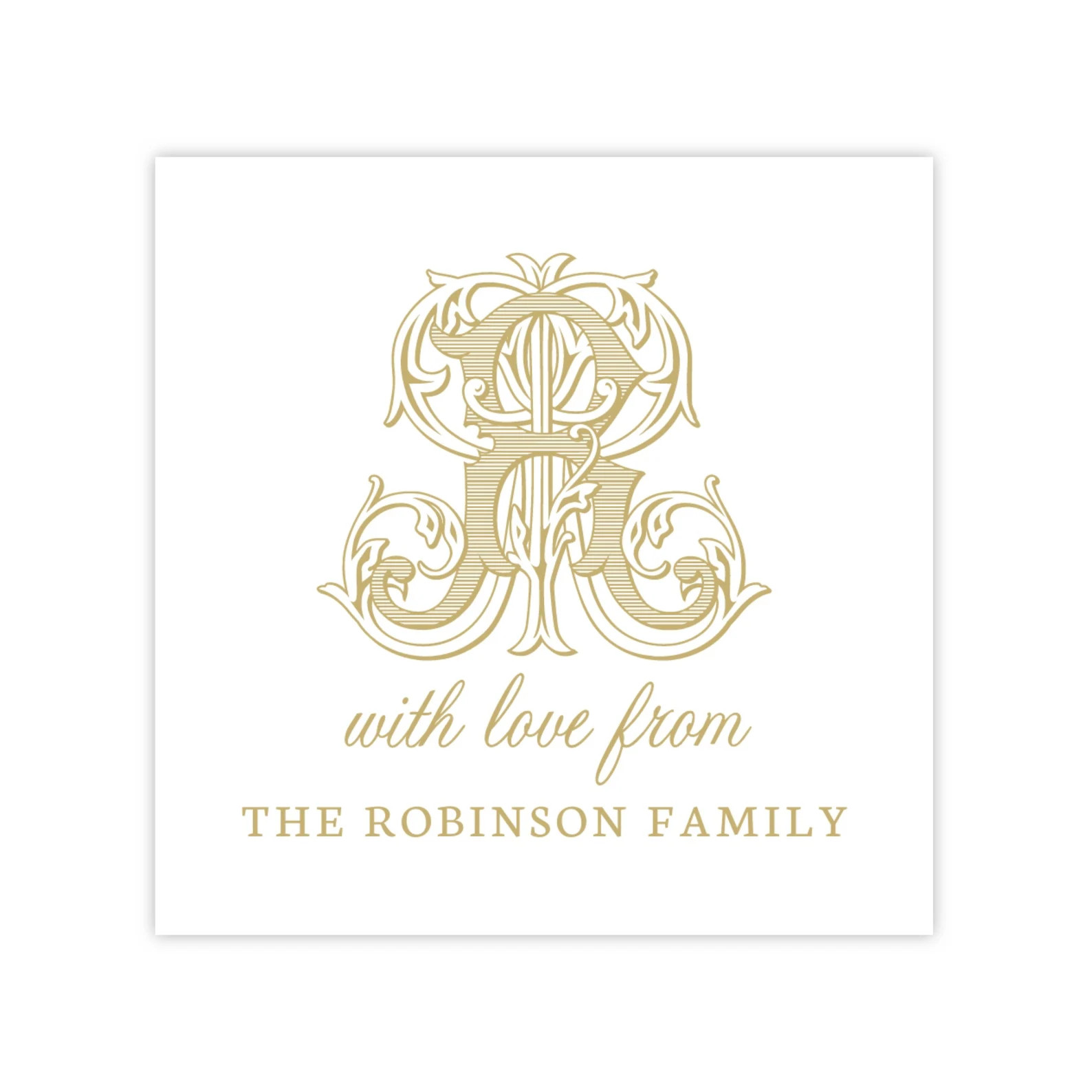 Printable Gift Tag, Everyday Gift Tag Template, Monogram Gift Tag, Monogram Enclosure Card, Monog... | Etsy (US)