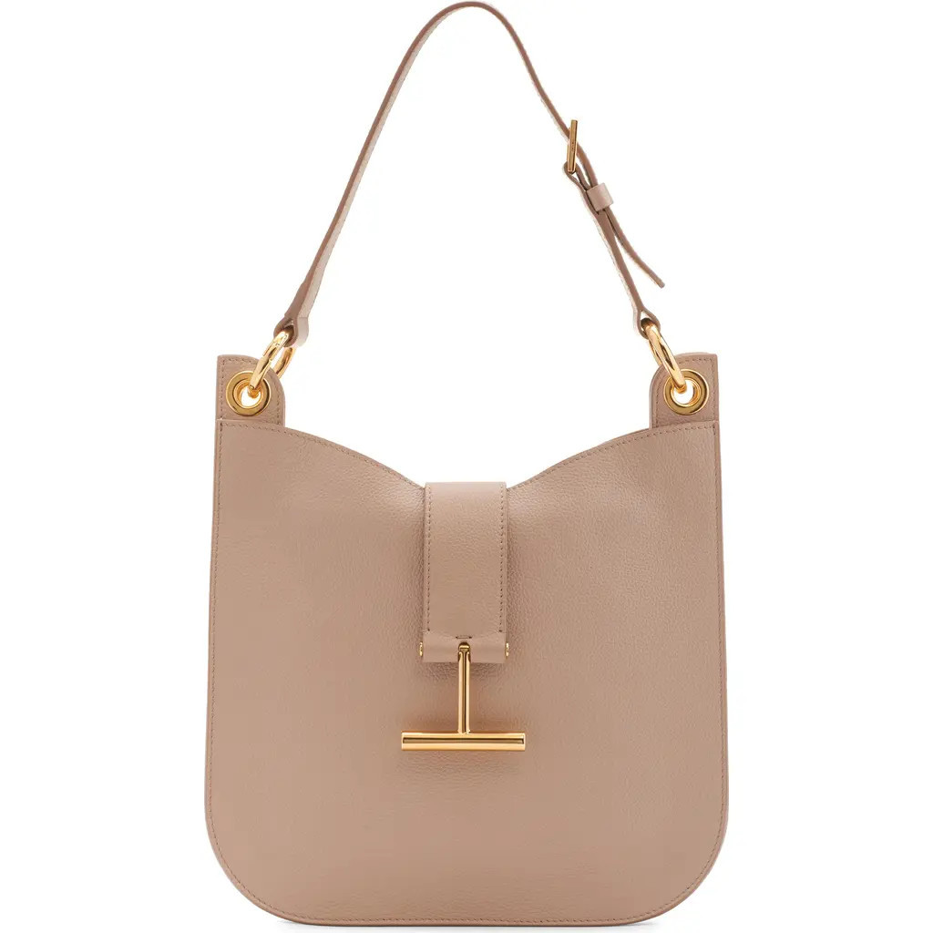 TOM FORD Small Tara Leather Top Handle Bag in 1J013 Light Beige at Nordstrom | Nordstrom