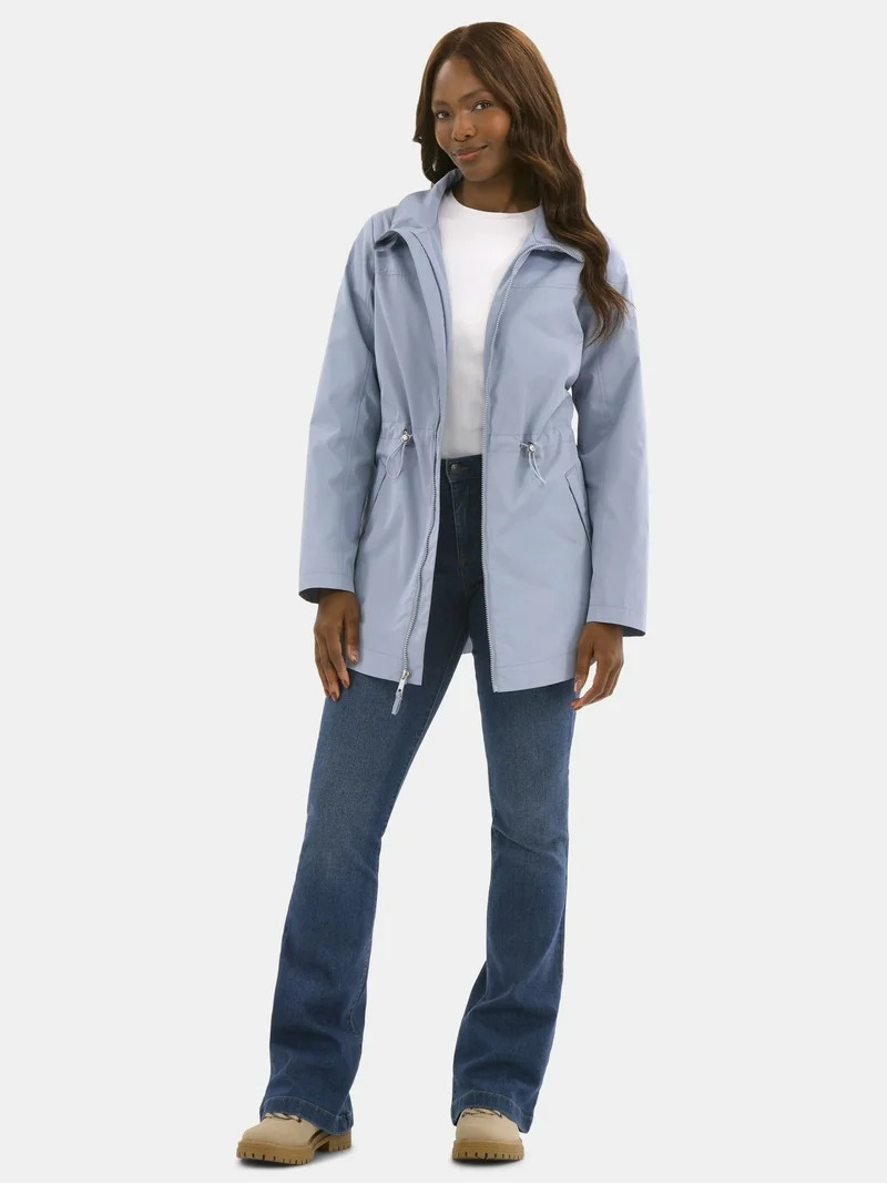 Time and Tru Women's Lightweight Anorak Jacket with Hood, Sizes XS-2X | Walmart (US)