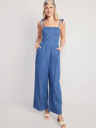 Tie-Shoulder Corset Cami Jumpsuit for Women | Old Navy (US)