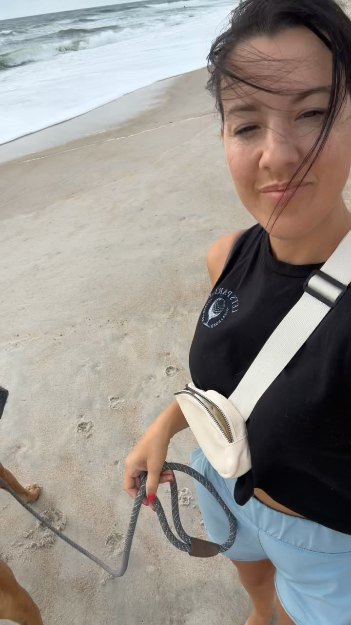 Had a great morning walk on St. Augustine Beach. My belt bag from Amazon was so handy, the perfect lulu dupe! #founditonamazon #dup 

#LTKunder50 #LTKtravel
