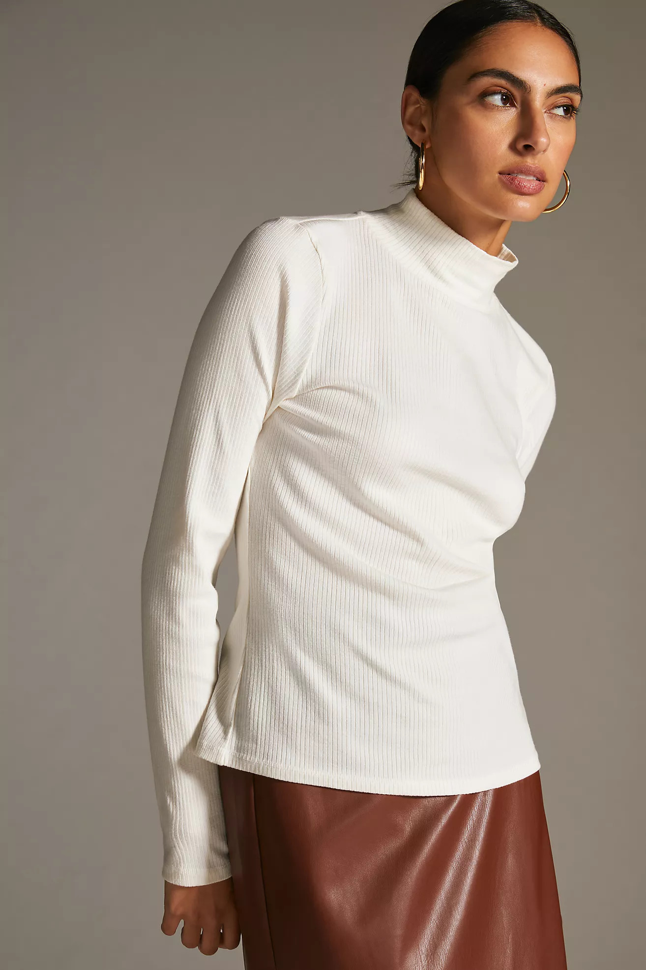 Maeve Ribbed Turtleneck | Anthropologie (US)
