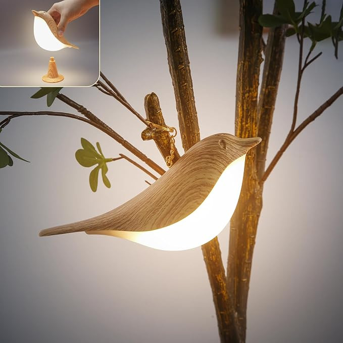Bedside Lamps Bird Lamp Bird Decorations for The Home Small Lamps for Small Spaces Night Light fo... | Amazon (US)