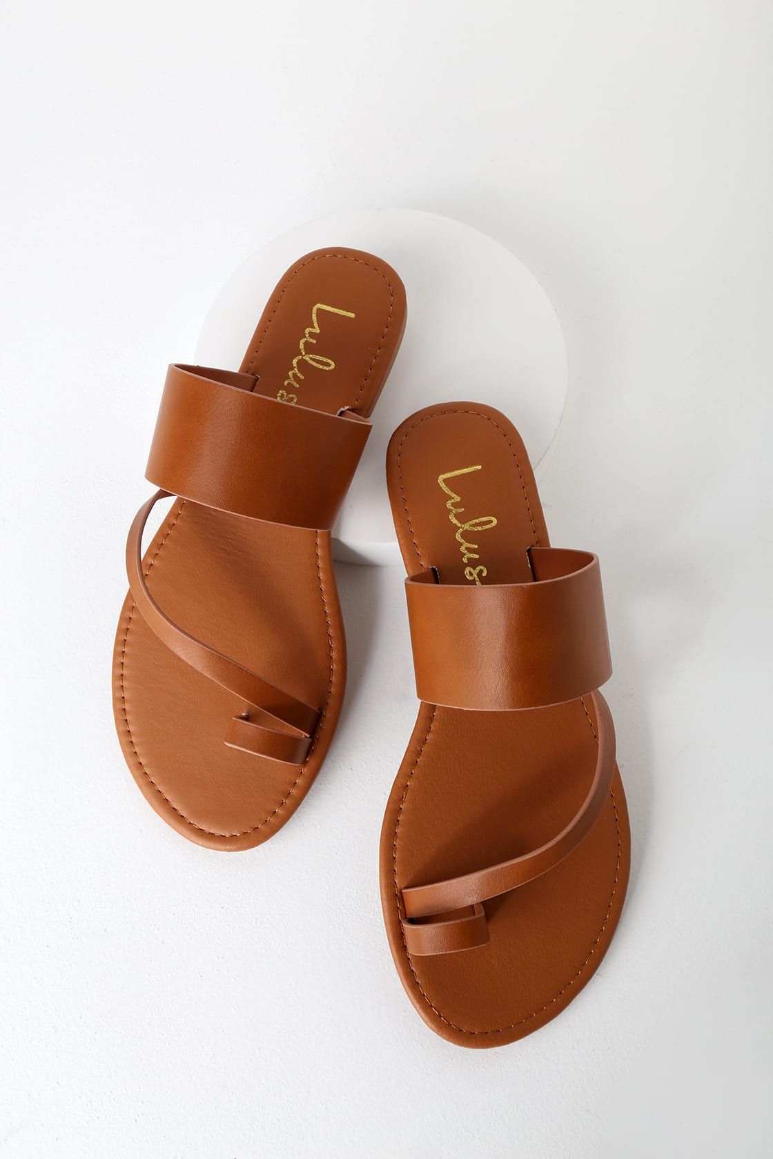 Avena Light Tan Flat Sandals | Lulus (US)