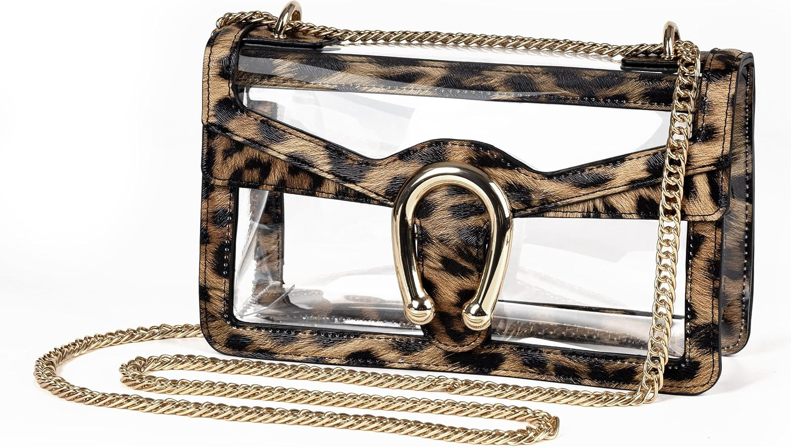 Joryin Women's Stadium Approved Crossbody Bag for Women, Small Clear Bag Shoudler Purse with Chai... | Amazon (US)