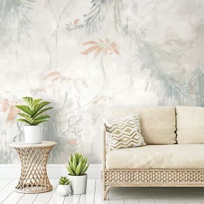 RoomMates® Jungle Lily Mural Peel & Stick Wallpaper | Bed Bath & Beyond | Bed Bath & Beyond