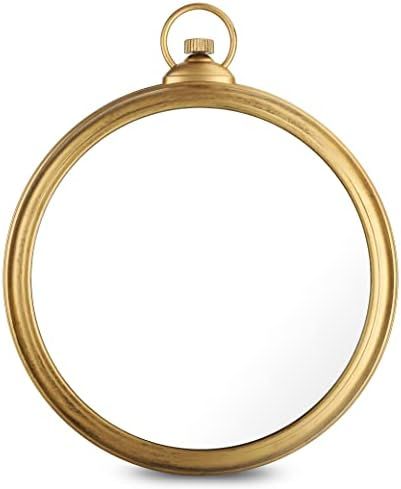 Gold Round Vintage Small Wall Mirror Traditional Ornate Antique Champagne Gold Circle Wall Mirror fo | Amazon (US)