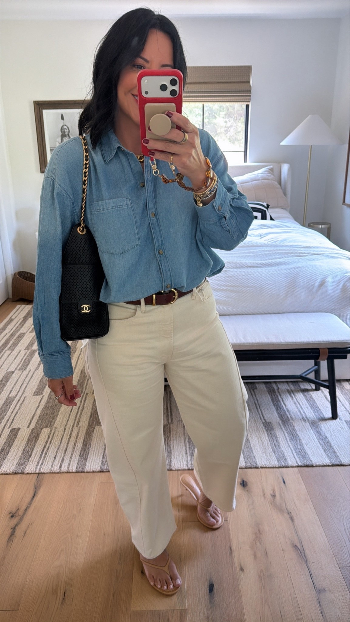 Top size medium, jeans size 30 (I’m a curvy size 8), shoes fit tts (size down if you are between sizes).

#LTKOver40 #LTKMidsize #LTKootd