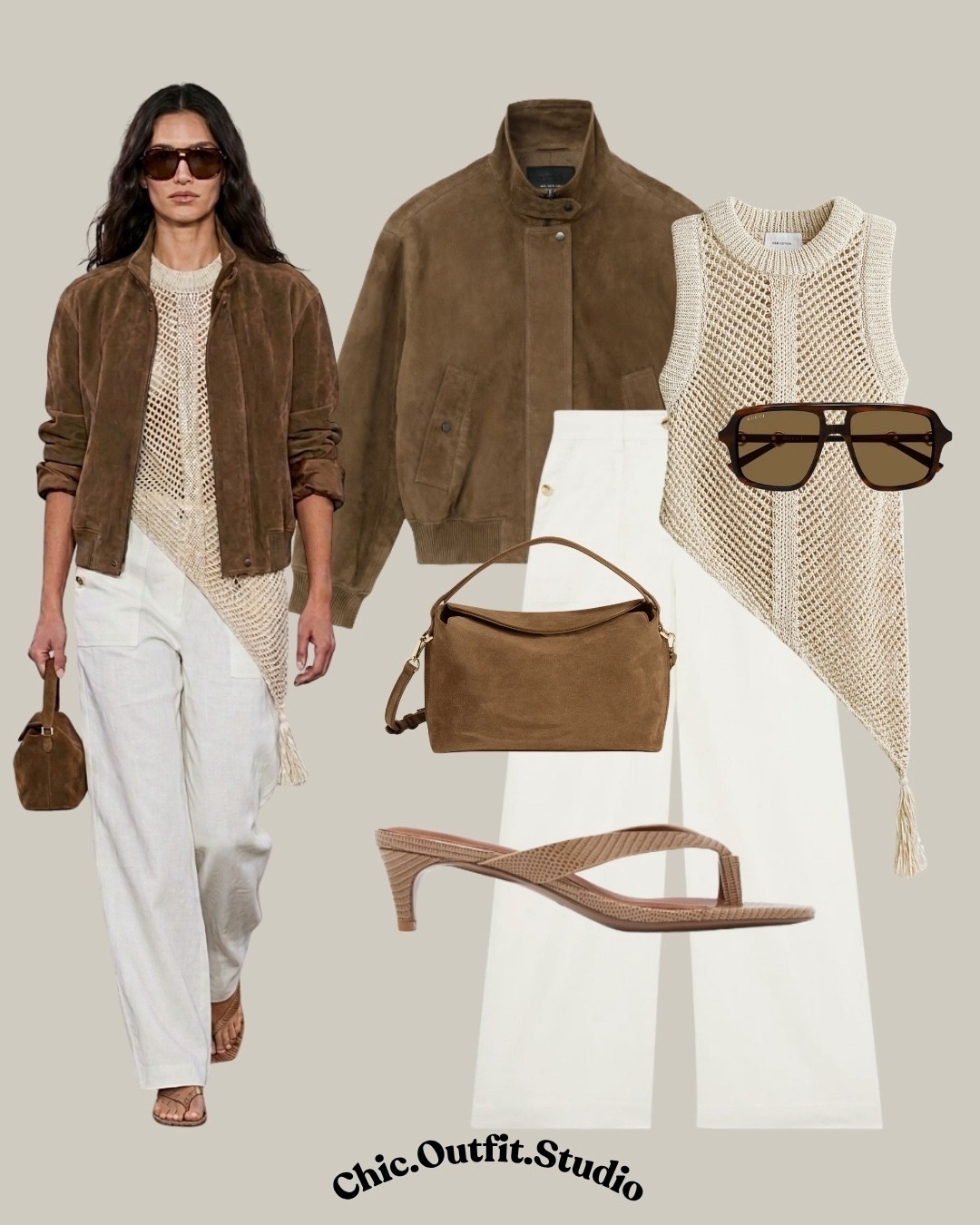✨A structured suede jacket paired with a gorgeous crochet top and linen white trousers creates a refined contrast of textures: soft, structured, and airy. This balanced spring look feels polished yet relaxed, ideal for city days, lunch meetings, travel outfits, or smart casual settings. A modern way to style crochet pieces with depth and sophistication for transitional weather.
✨Tags: crochet top outfit women, suede jacket outfit, white trousers outfit, neutral spring style, smart casual spring outfit, textured outfit ideas, minimalist wardrobe spring, European chic outfit, elevated everyday style, spring layering outfit

#LTKshoes #LTKspring #LTKstyletip
