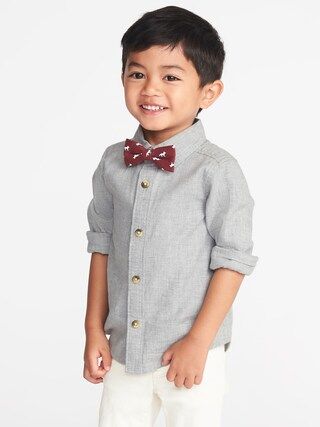Twill Shirt & Bow-Tie Set for Toddler Boy | Old Navy US