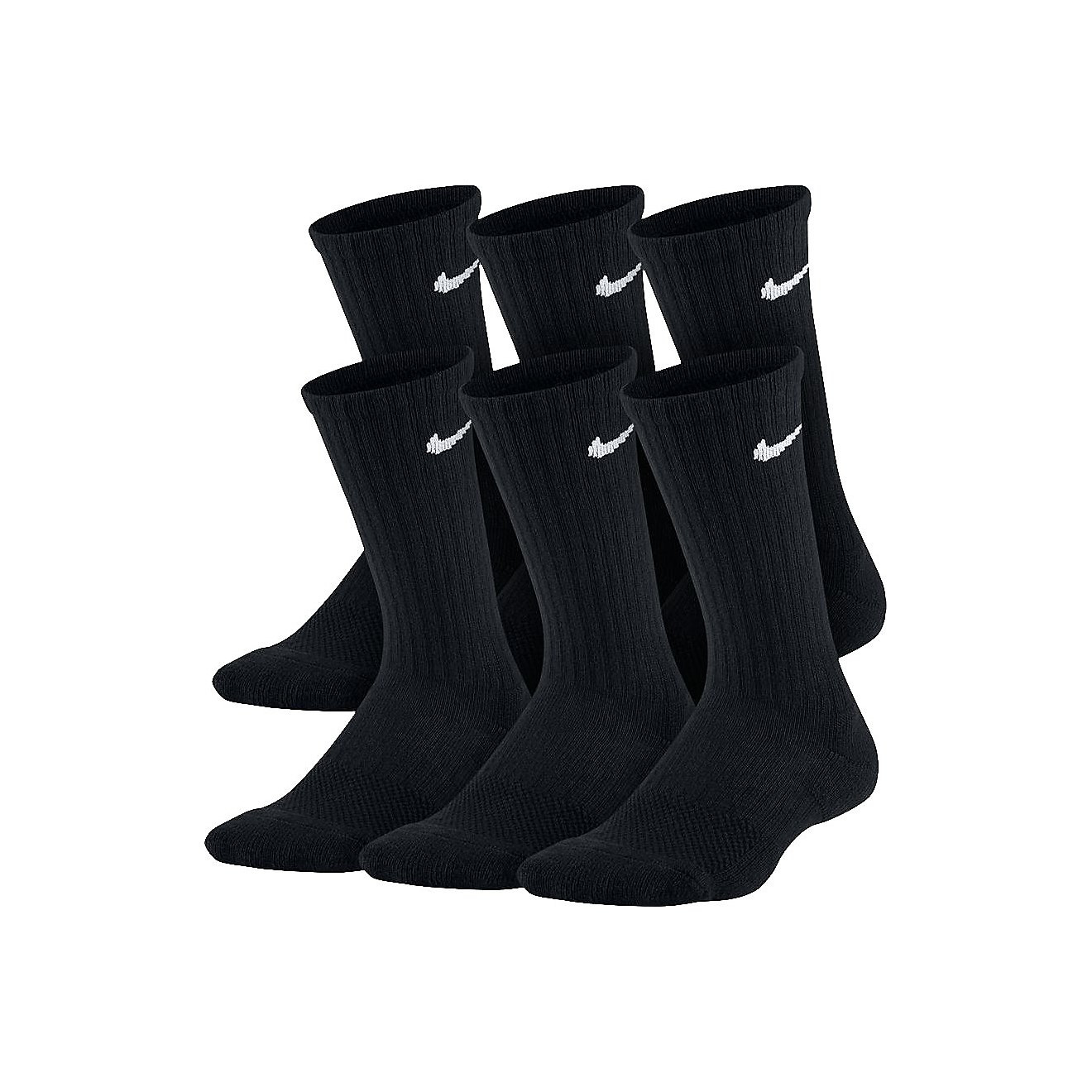 Nike Boys' Performance Cushioned Crew Training Socks 6 Pack | Academy Sports + Outdoors