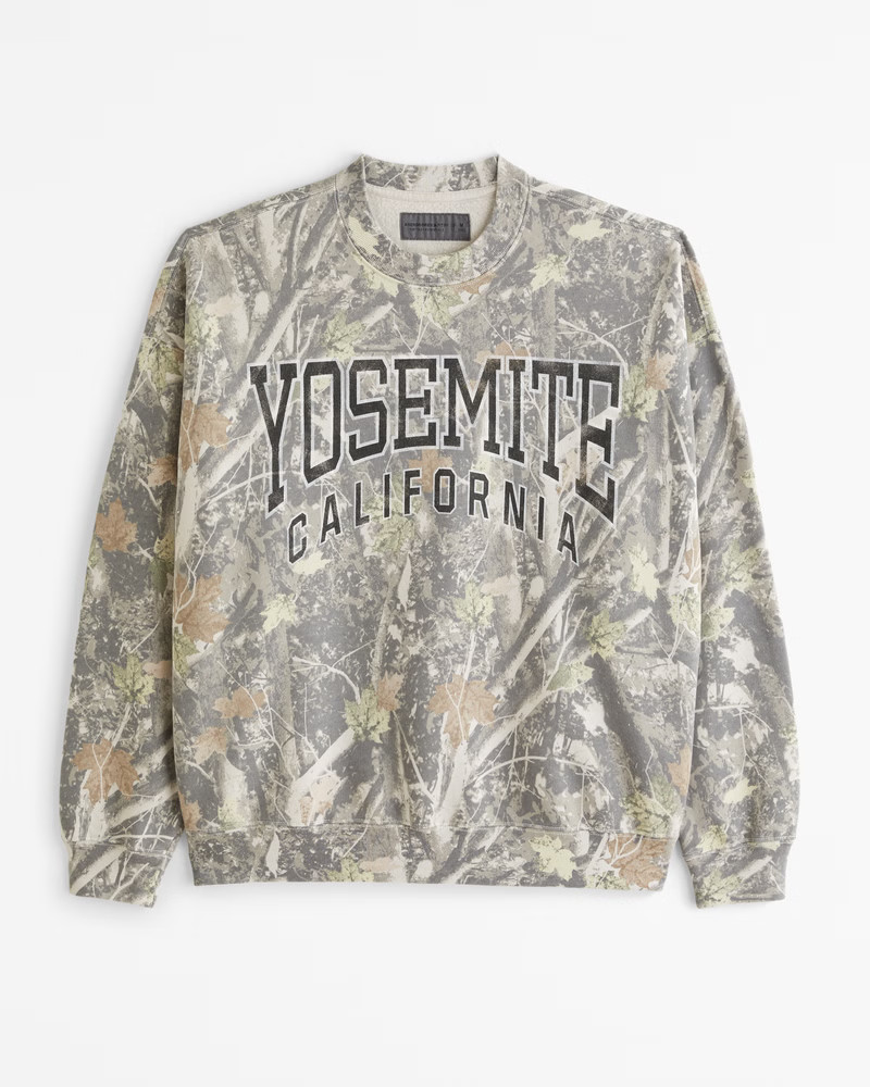 Yosemite Graphic Crew Sweatshirt | Abercrombie & Fitch (US)