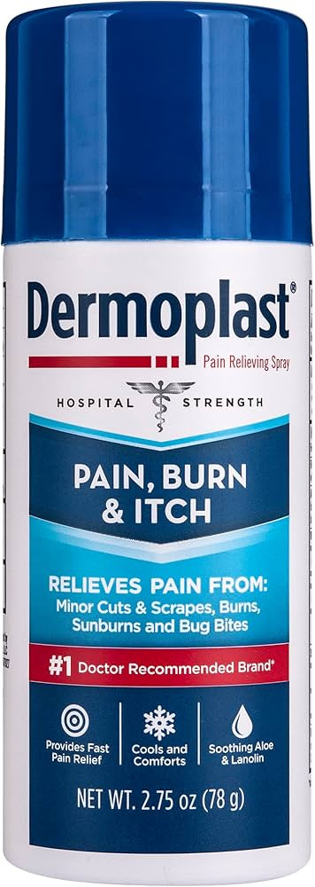 Dermoplast Pain, Burn & Itch Relief Spray for Minor Cuts, Burns and Bug Bites, 2.75 Oz (Packaging... | Amazon (US)