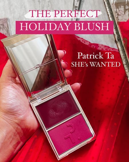 The perfect holiday rich berry blush is back in stock!!!!! Patrick Ta She’s Wanted is stunning on! It even looks great on my fair skin but also on dark skin tones too! 

#LTKHoliday #LTKbeauty #LTKstyletip