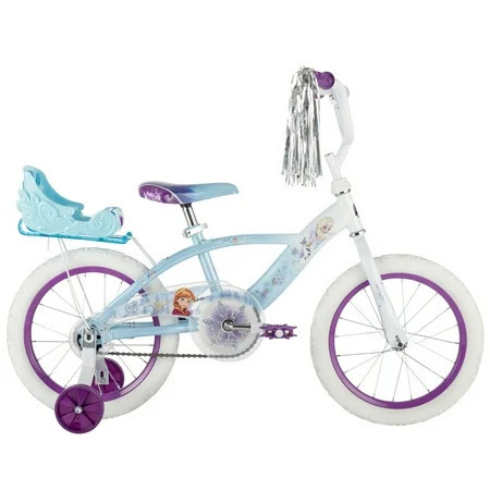 Huffy 16" Disney Frozen Kids' Bike, Fits Riders 3'5" - 4'0", Blue, Child, Girl's | Walmart (US)