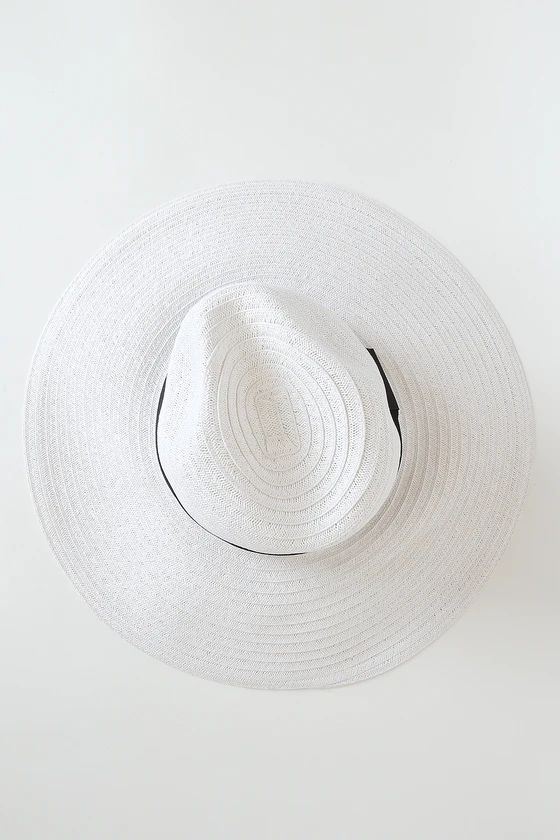 Sunny Soul White Woven Fedora Hat | Lulus (US)