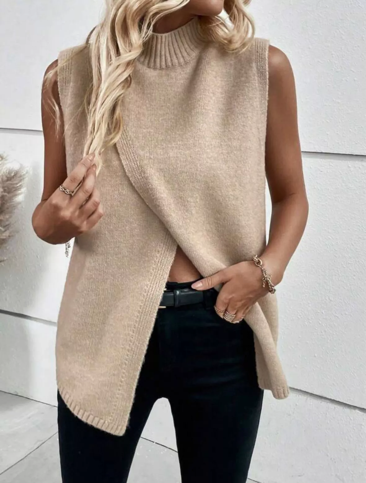 Sleeveless Mock Neck Sweater curated on LTK
