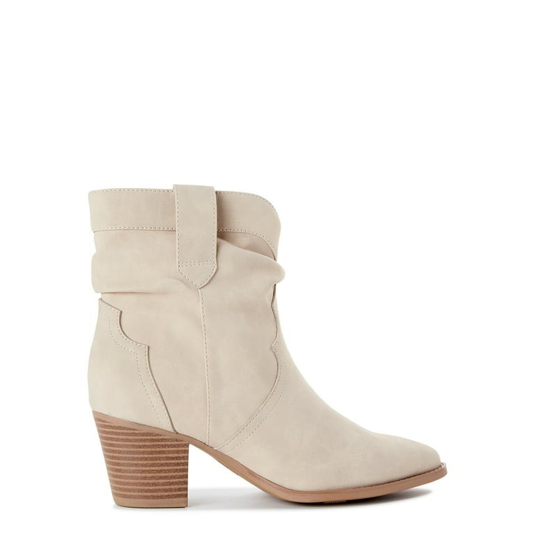 Time and Tru Women's Western Slouch Boots | Walmart (US)