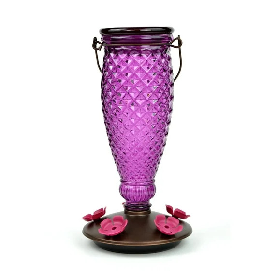 Perky-Pet Diamond Wine Top-Fill Glass Hummingbird Feeder | Walmart (US)