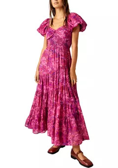 Free People Sundrenched Short-Sleeve Maxi Dress | Belk