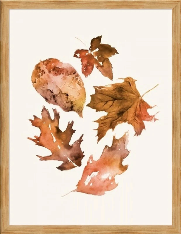 My Texas House, Leaves, Minimalist Nature Farmhouse Natural Wood Framed Print 18x24 Hanging Hardw... | Walmart (US)