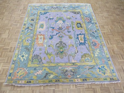 7'11 x 9'9 Hand Knotted Lavender Colorful Modern Oushak Oriental Rug G10536  | eBay | eBay US