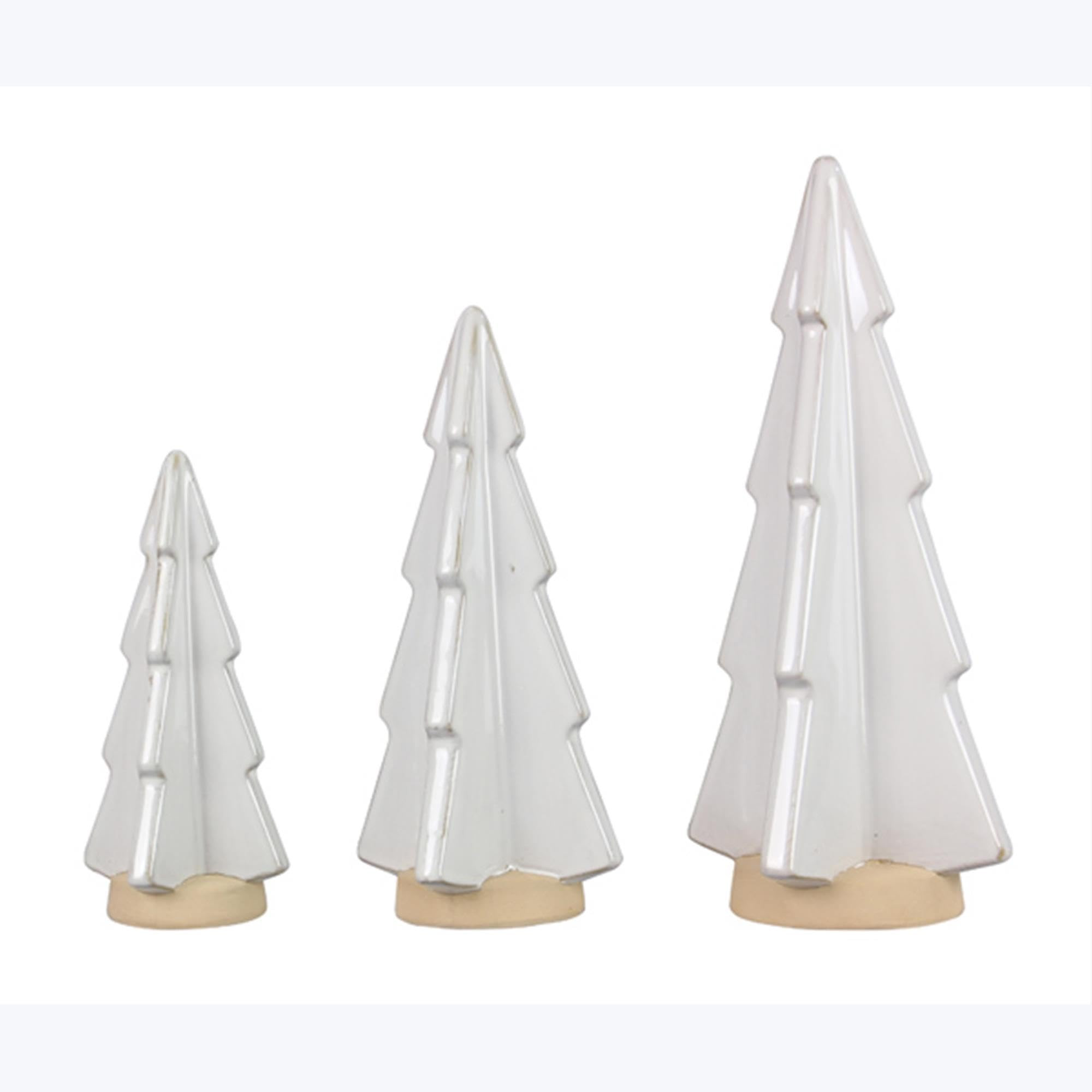 Young's Inc Stoneware Christmas Tree Decor,3 Pcs.Set | Amazon (US)