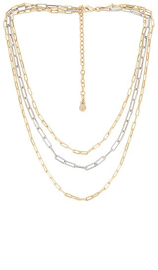 Aria Necklace Set in Gold & Silver | Revolve Clothing (Global)
