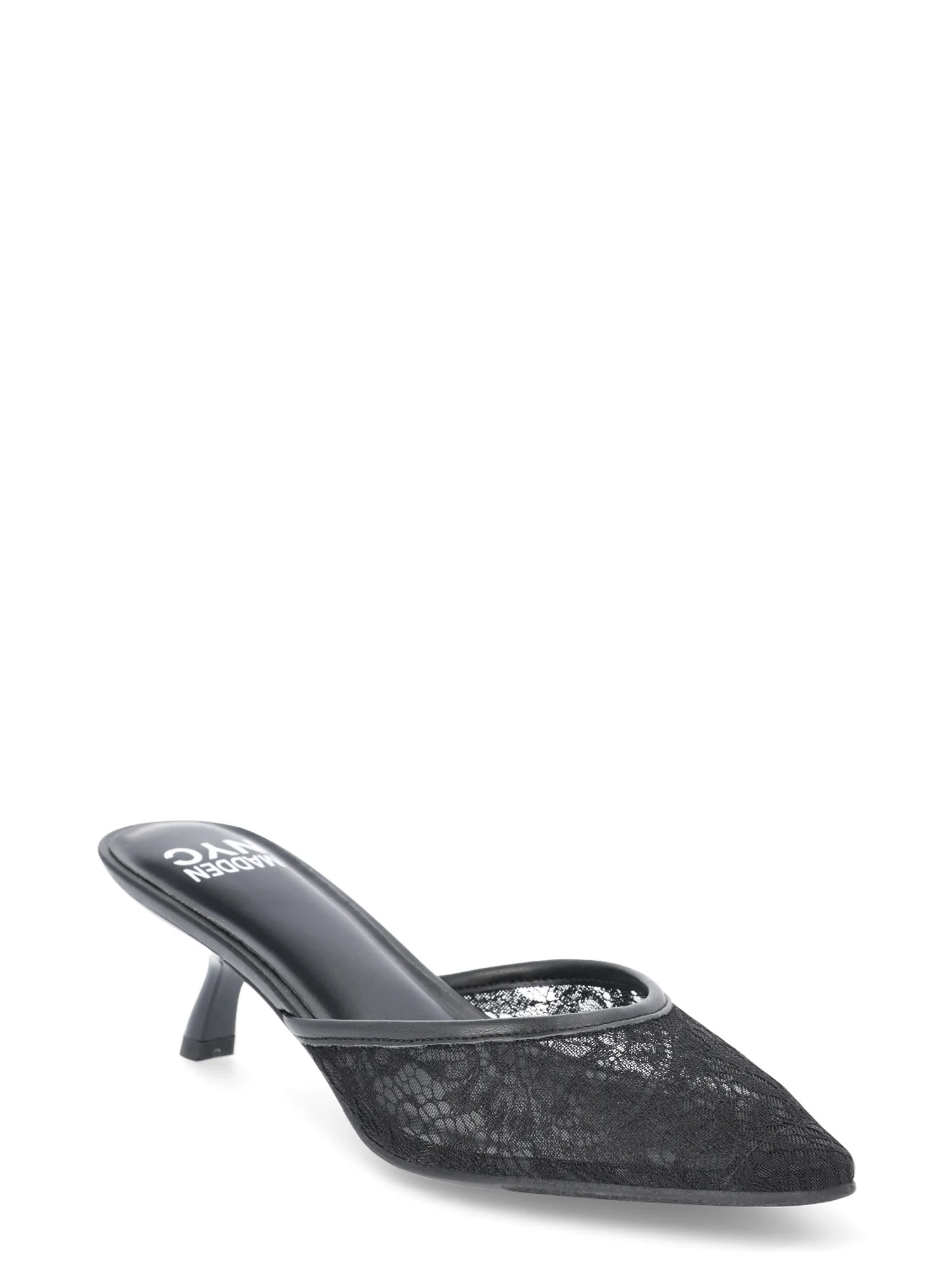 Madden NYC Women’s Kitten Heeled Slide On Mules | Walmart (US)
